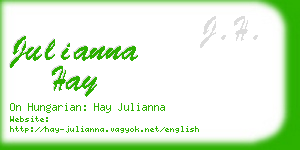 julianna hay business card